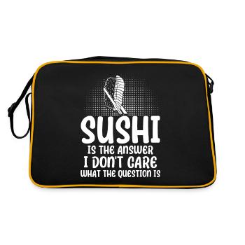 Sushi Cadeau Riz Doux Sushi - Sac Retro - noir/or - Dos