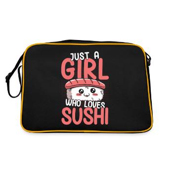 Sushi Cadeau Riz Doux Sushi - Sac Retro - noir/or - Dos