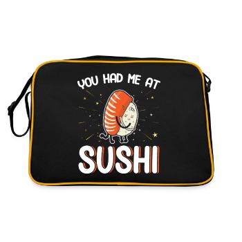 Sushi Cadeau Riz Doux Sushi - Sac Retro - noir/or - Dos