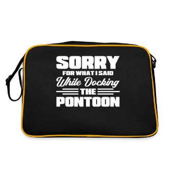 Ponton Bateau Cadeau Capitaine Bottes Ponton - Sac Retro - noir/or - Dos