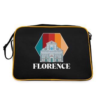 Florence Cathedral Tuscany Dome Italian - Retro Bag - black/gold - Back