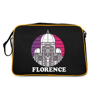 Florence Italian Home Dome Tuscany Cathedral Itali - Retro Bag - black/gold - Back