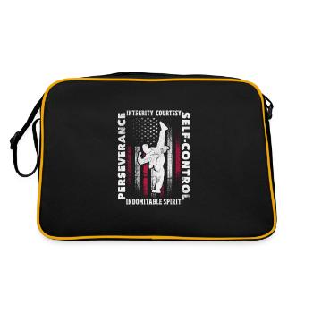 Taekwondo - Sac Retro - noir/or - Dos