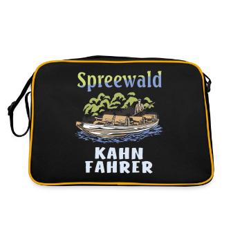 SPREEWALD KAHN FAHRER - Retro Tasche - Schwarz/Gold - Hinten