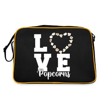 Popcorn Love Cinema Evening Rice Snack for the Filma - Retro Bag - black/gold - Back