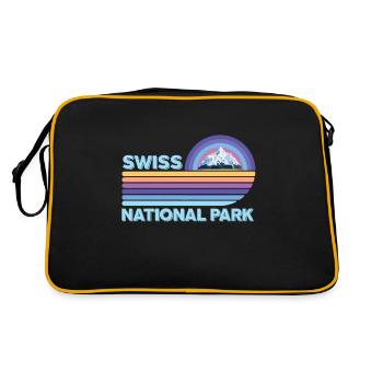 Swiss National Park Snow Engadin Cam - Retro Bag - black/gold - Back