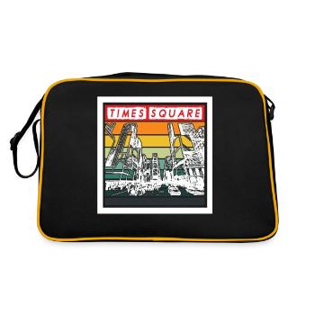 Times Square NYC Souvenir New York City Touriste - Sac Retro - noir/or - Dos