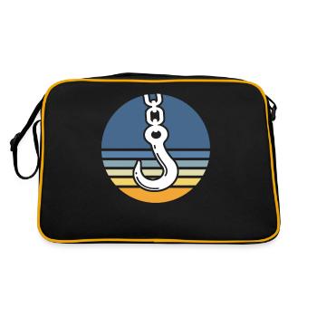 Crane operator Crawler crane Crane driver crane - Retro Bag - black/gold - Back
