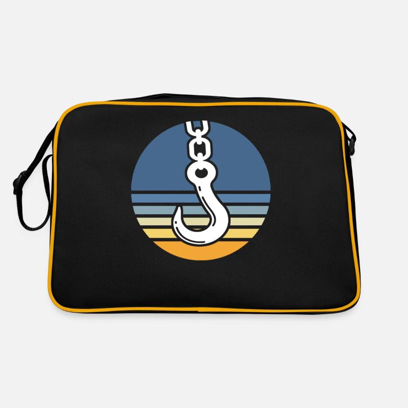 Crane operator Crawler crane Crane driver crane Retro Bag