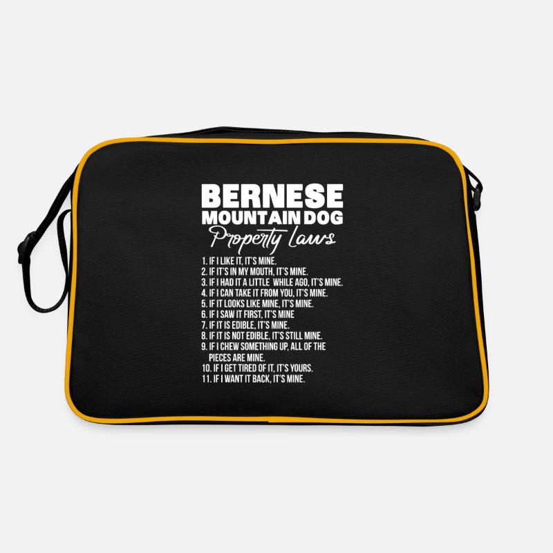 Bouvier bernois - Sac Retro - noir/or