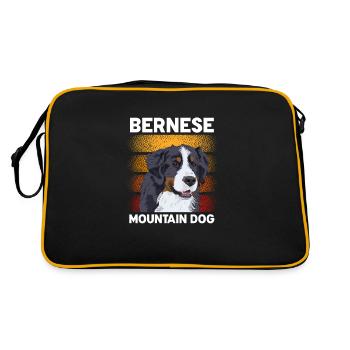 Bouvier bernois - Sac Retro - noir/or - Dos