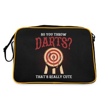 Axe Thrower Axe Throw Axe Gift - Retro Bag - black/gold - Back