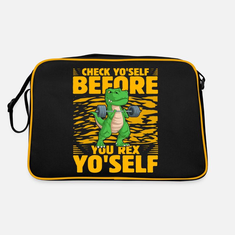 Check yo'self before you rex Yo'self Retro Bag