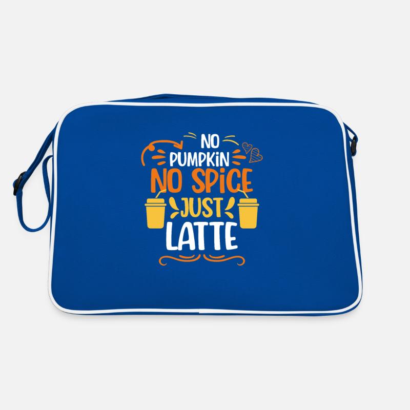 Pas de citrouille pas d’épices juste du latte, épices à la citrouille Sac Retro