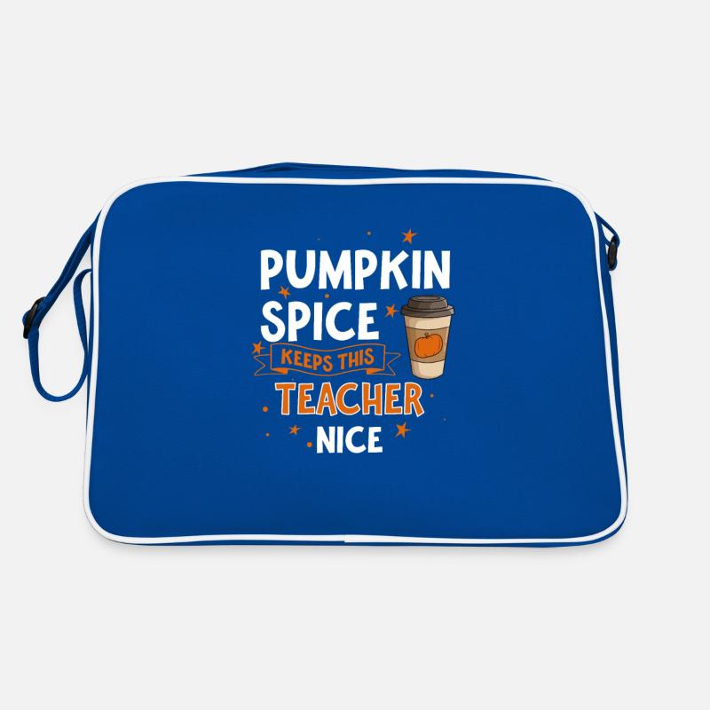 Pumpkin Spice Keeps This Teacher Nice Retro Bag