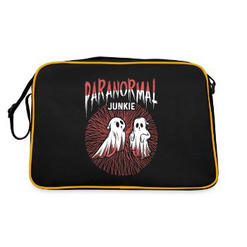 Paranormal Junkie - Creepy Ghost Hunt - Retro Bag - black/gold - Back