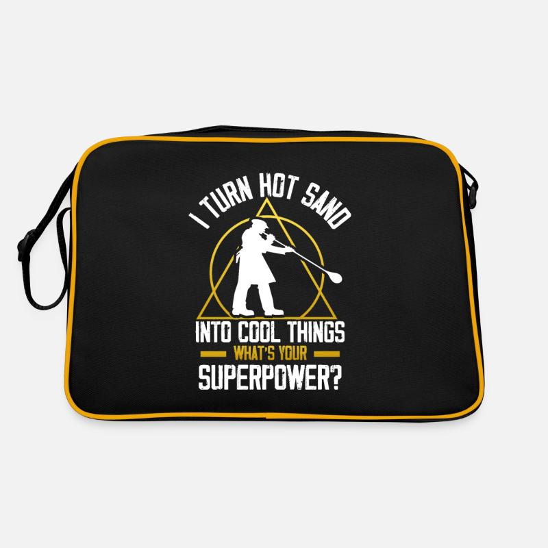 Je transforme le sable chaud en choses cool, Glasbläser Sac Retro