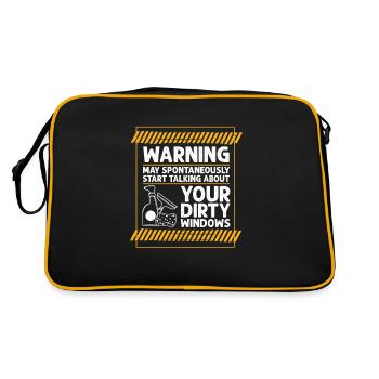 May Start Talking About Dirty Window Window Cleaner - Retro Bag - black/gold - Back