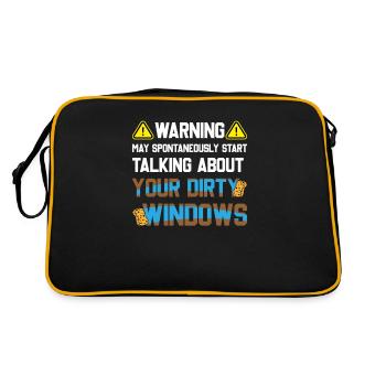 May Start Talking About Dirty Window Window Cleaner - Retro Bag - black/gold - Back