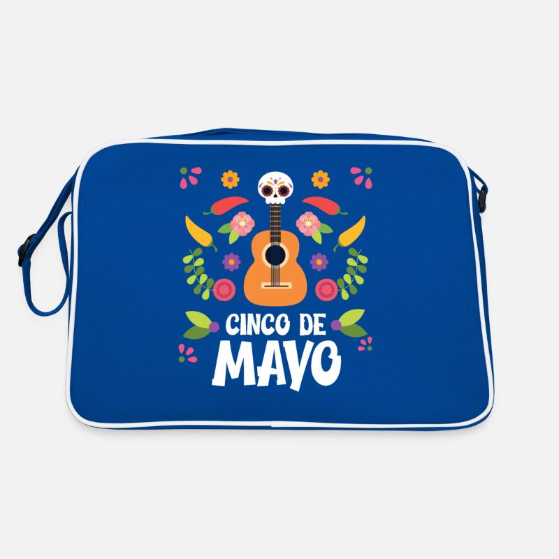 Cinco de Mayo Violon Crâne Mexique Fête Nationale Mex Sac Retro