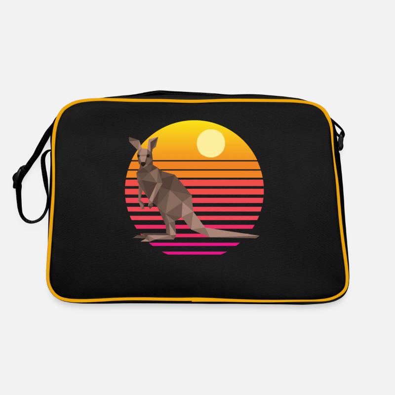 Kangaroo Sunset Australia Kangaroos Retro Retro Bag