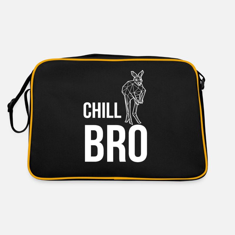 Kangaroo Chill Bro Australien Beuteltiere Lustige Retro Tasche
