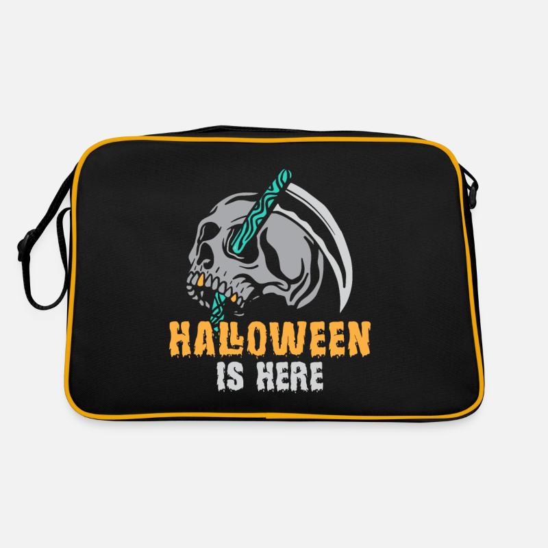 Halloween-Sensenmann-Engel des Todes Retro Tasche