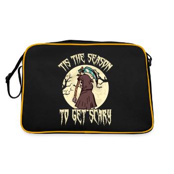 Halloween Party Grim Reaper Grim Reaper Angel of the To - Retro Bag - black/gold - Back