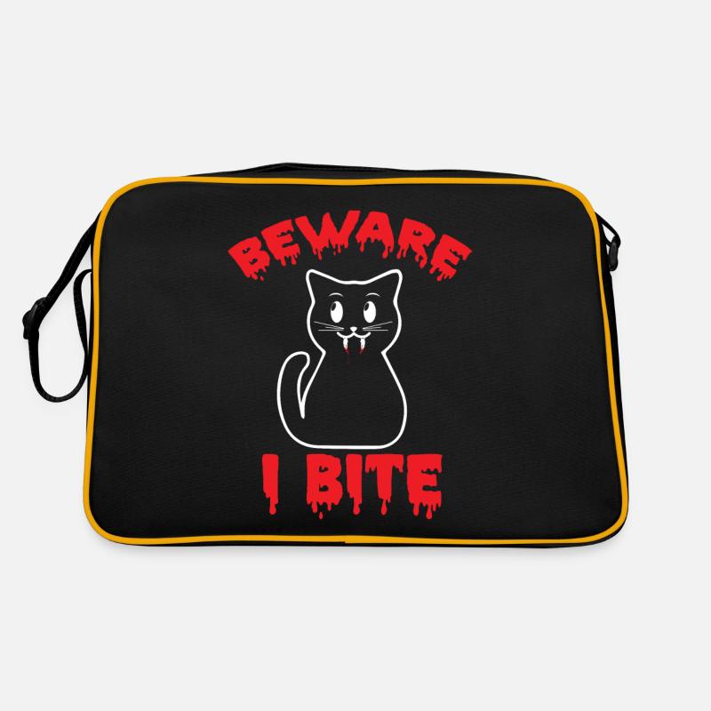 Vampire Cat Halloween Party Bloodbite Nightmare Kat Retro Bag