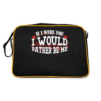Sarcasm wit with irony - Retro Bag - black/gold - Back