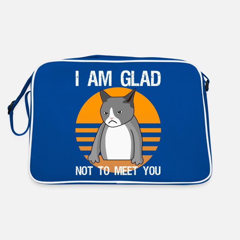 Sarkasmus gemeine Katze Spruch Ironie Retro Tasche