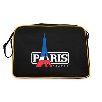 Paris Je T’aime France Tour Eiffel - Sac Retro - noir/or - Dos