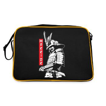 Warrior Samurai Japanese Ninja Bloodstain Katana S - Retro Bag - black/gold - Back