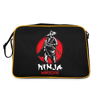 Ninja Warrior Samurai Japanese Bloodstain Katana S - Sac Retro - noir/or - Dos
