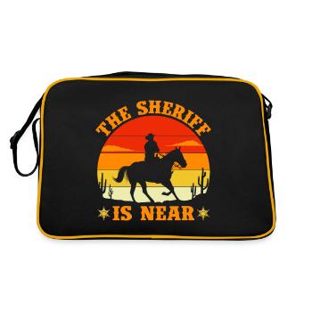 Cowboy Sheriff Pistols Sheriff Star Western - Sac Retro - noir/or - Dos