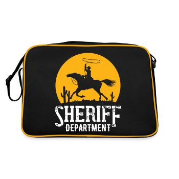 Cowboy Sheriff Lasso Sheriff Star Pistols - Sac Retro - noir/or - Dos