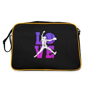 Softball - Sac Retro - noir/or - Dos