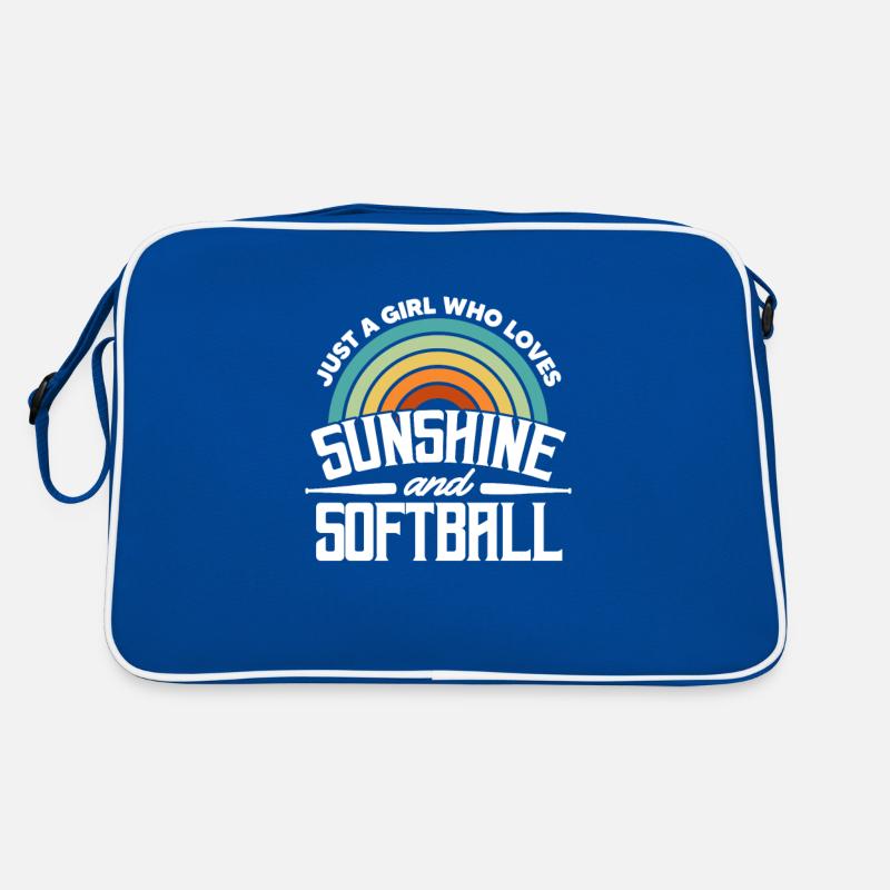 Softball Girl Player Baseball Pitcher Gift Sac Retro