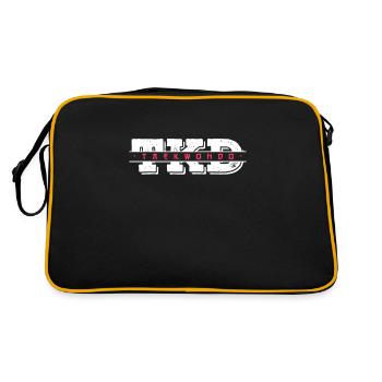 Taekwondo Tae Kwon Do Kampfsport Geschenk - Retro Tasche - Schwarz/Gold - Hinten