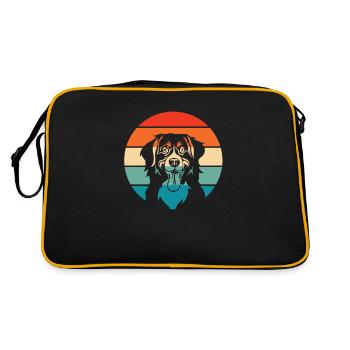 Bouvier bernois - Sac Retro - noir/or - Dos