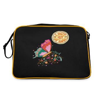 Acte d’amour papillon Motivation Dire avec Mais - Sac Retro - noir/or - Dos