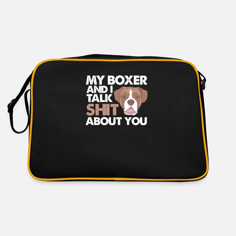 Boxer Hund Retro Tasche