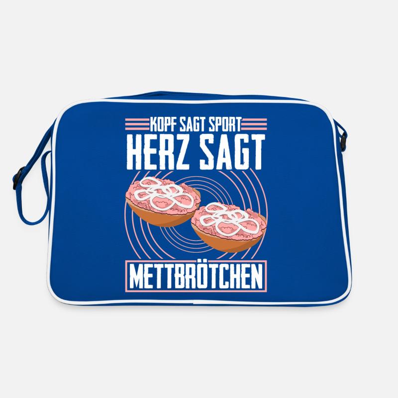 Hackfleisch Mett Mettbrötchen Retro Tasche