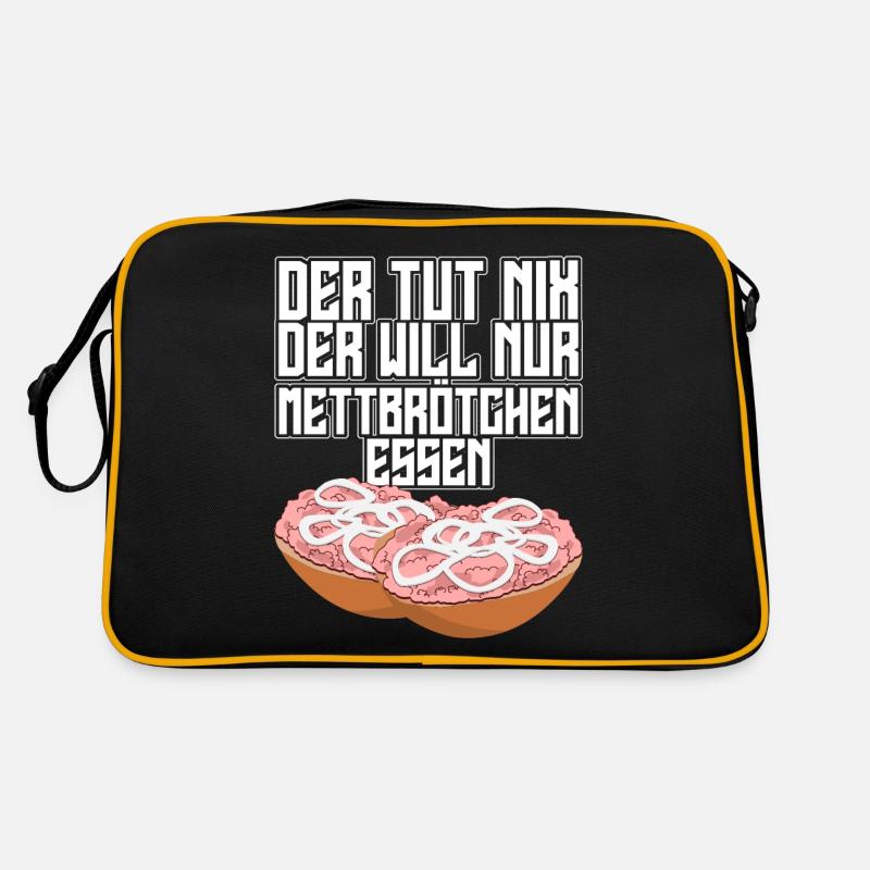 Hackfleisch Mettbrötchen Retro Tasche