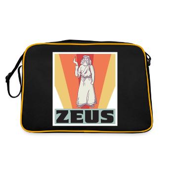 Zeus Retro Grèce Dieu Mythologie grecque - Sac Retro - noir/or - Dos