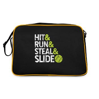 Softball - Sac Retro - noir/or - Dos