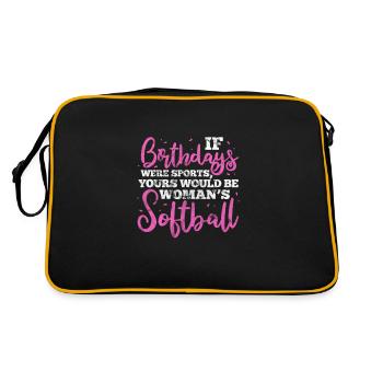 Softball - Retro Bag - black/gold - Back