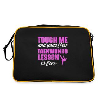 Taekwondo - Sac Retro - noir/or - Dos