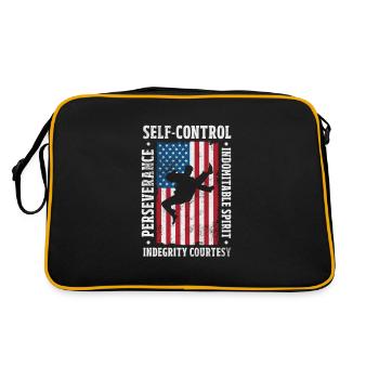 Taekwondo - Sac Retro - noir/or - Dos