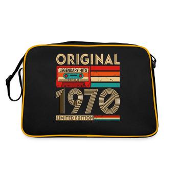 Original legendäre Hits Das Beste von 1970 - Retro Tasche - Schwarz/Gold - Hinten